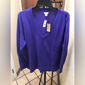 J Crew Factory V-Neck Cashmere Sweater NWT Extra Large PRICED AS MARKED